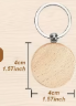 porte-clés bois rond,coeur,ovale ou rectangulaire