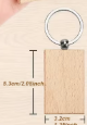 porte-clés bois rond,coeur,ovale ou rectangulaire