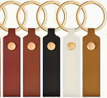 Porte-clé lanière simili cuir ( plusieurs coloris )
