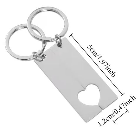 Porte-clé puzzle coeur