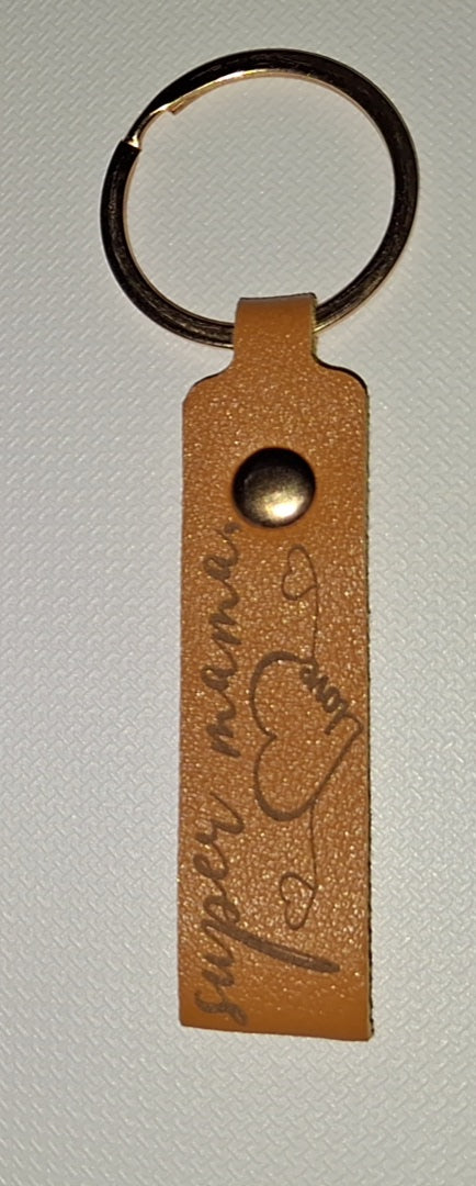 Porte-clé lanière simili cuir ( plusieurs coloris )