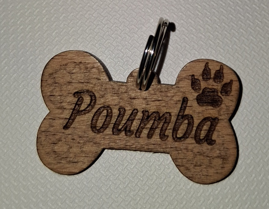 Médaillon animaux — Bois (forme os ou ronde)