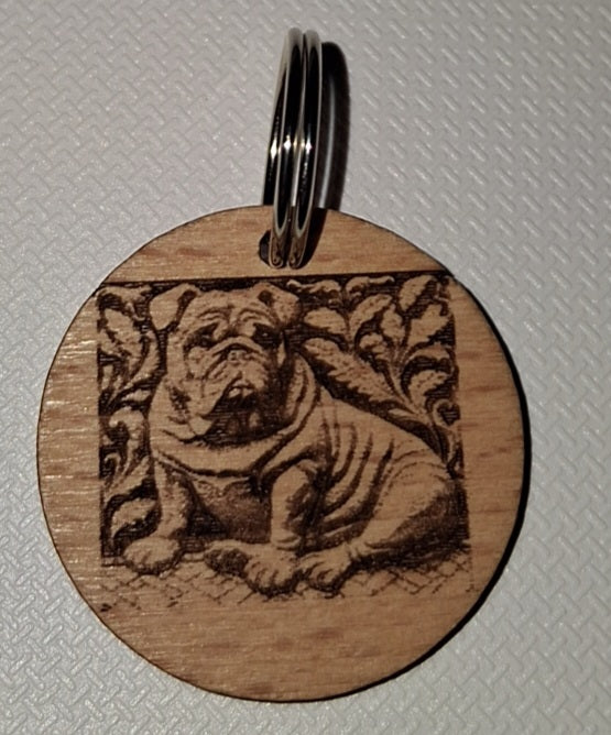 Médaillon animaux — Bois (forme os ou ronde)