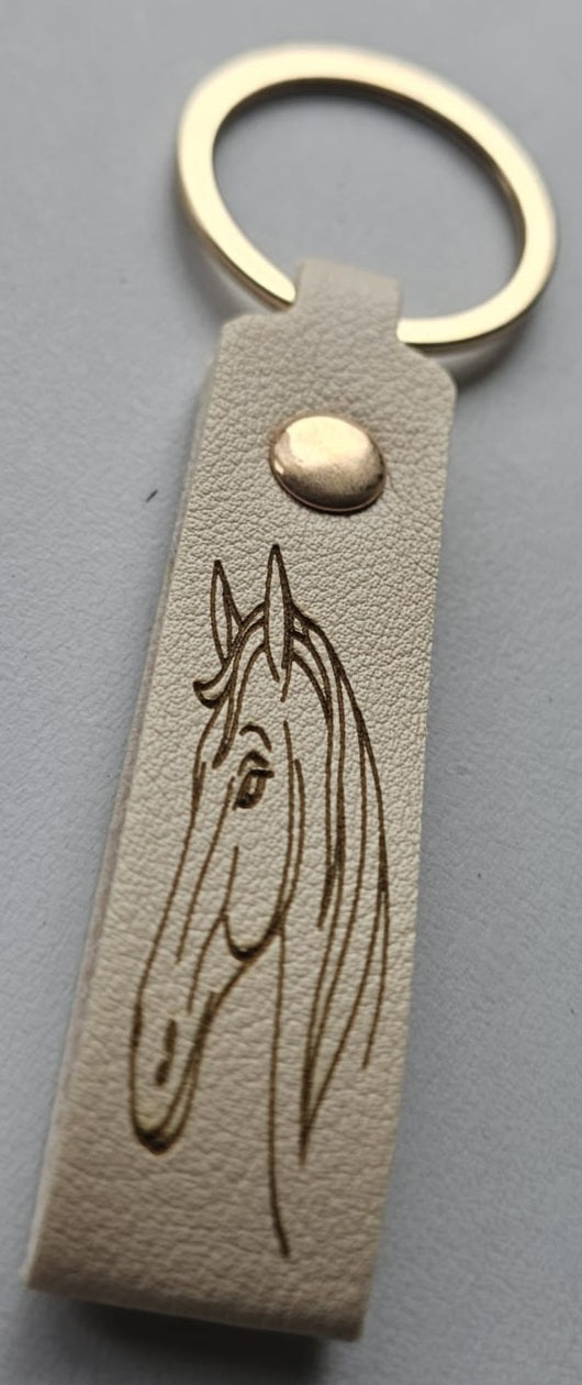 Porte-clé lanière simili cuir ( plusieurs coloris )